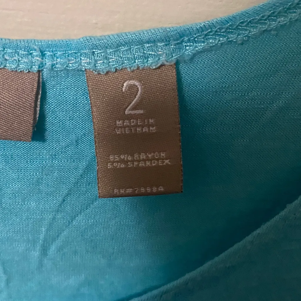 Chico’s Light Blue Heathered Stretchy Tank Top - Image 8