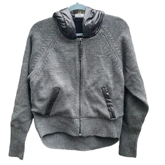 Athleta  FLEECE LINED WOOL SWEATER JACKET - Image 2