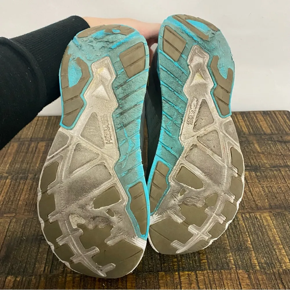 Hoka One One Warahi 3 Gray and Blue Running Athletic Shoes Size 9.5 - Image 5