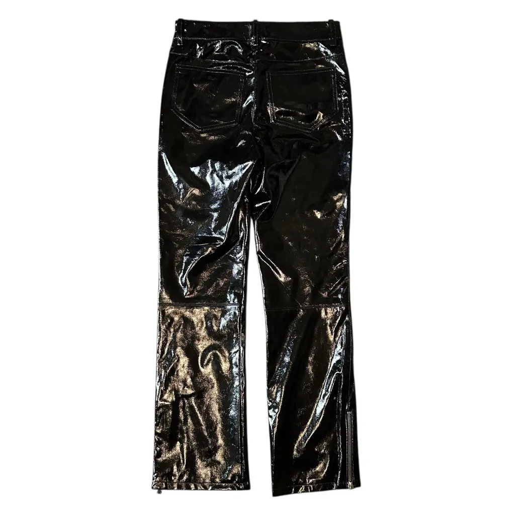 Maje Paveli Zippered Cuffs PVS Black Ankle Pants NWT Size 34/0/XS Mid Rise - Image 10