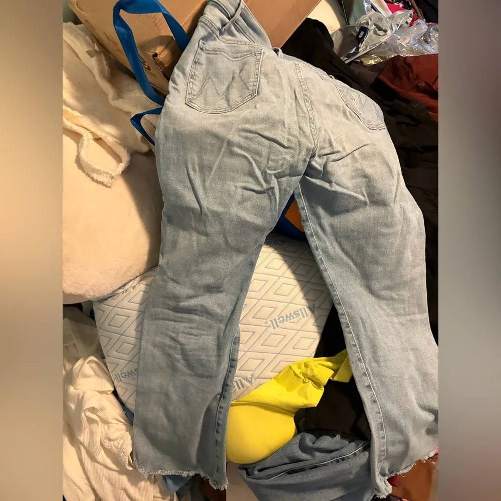 MOTHER Light Blue Ankle Jeans hustler ankle chew Size 33 - Image 3