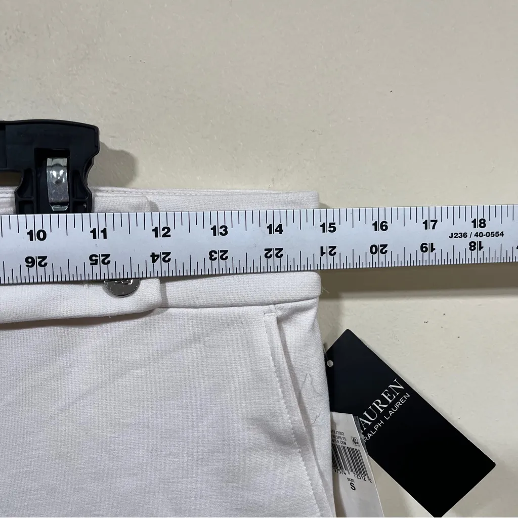 NWT Lauren Ralph Lauren black label White Avery Tailored Pants size small - Image 5