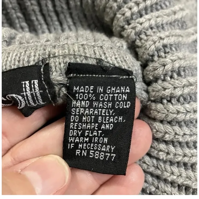 Scott Olive Green Turtleneck Sweater Gray Size M - Image 7