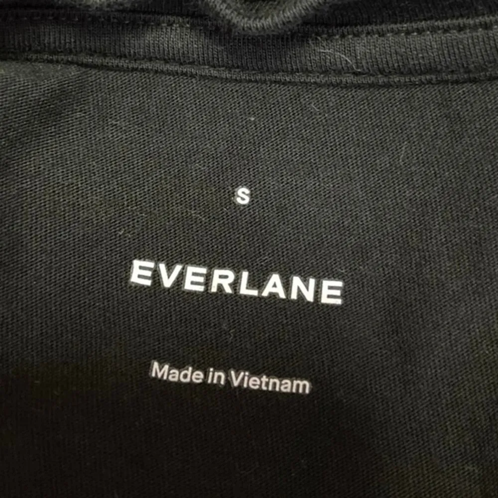 Everlane Women's Black Knit Crew Neck Short Sleeves Pullover Tee T-Shirt Top S - Image 3