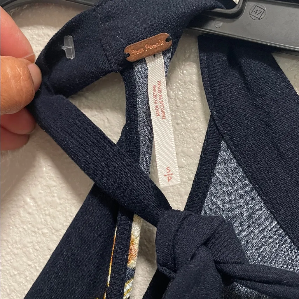 Free People Beat Of My Heart Boho A Line Floral Tunic Blouse Top Size Small - Image 7