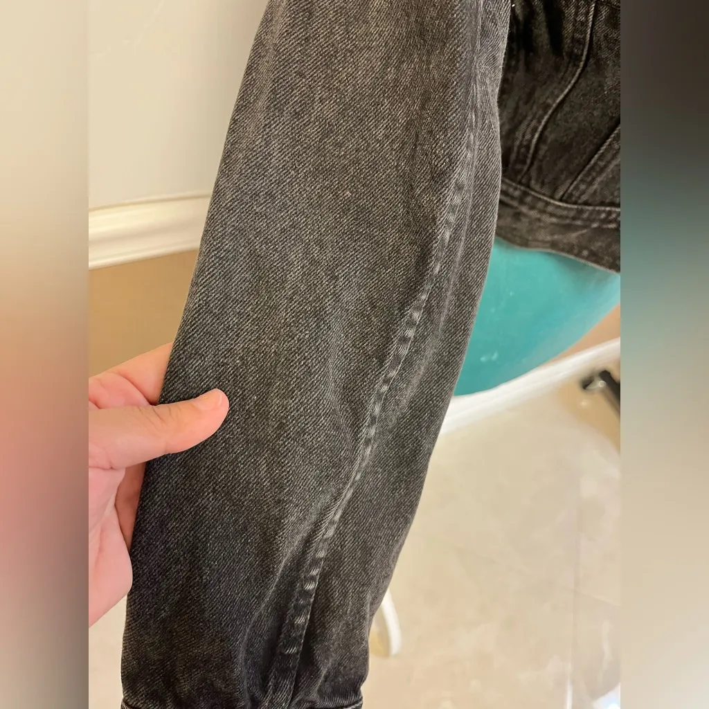 Vintage 80s LA Gear Studded Black Denim Jacket - Image 9