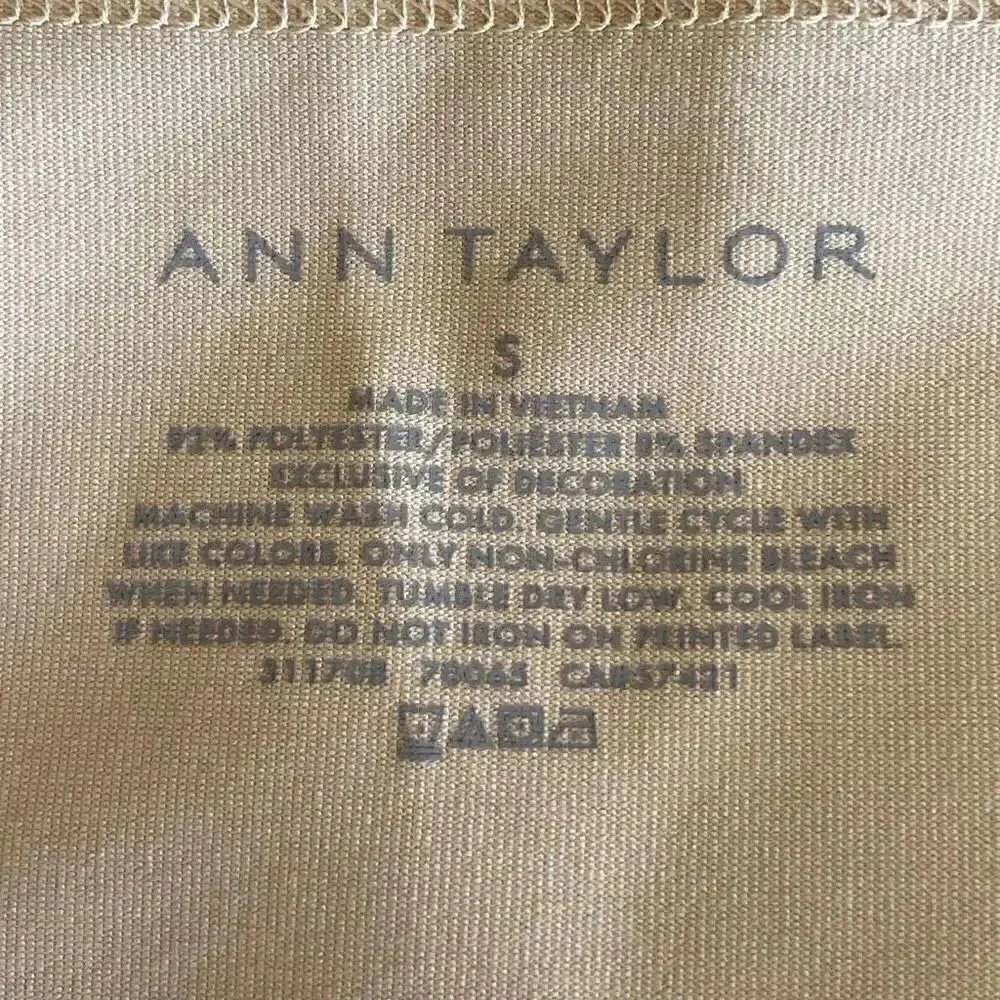 Ann Taylor Tan Solid Basic Undershirt Lightweight Camisole Tank Top SZ S # 1601 - Image 6