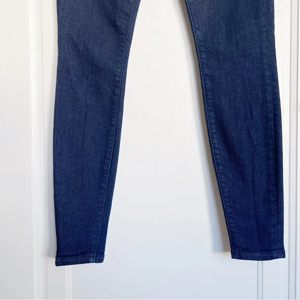 BLUER • Skinny Jeans low rise button fly Soulmate Rinse dark wash ankle USA Blue Size 25 - Image 9