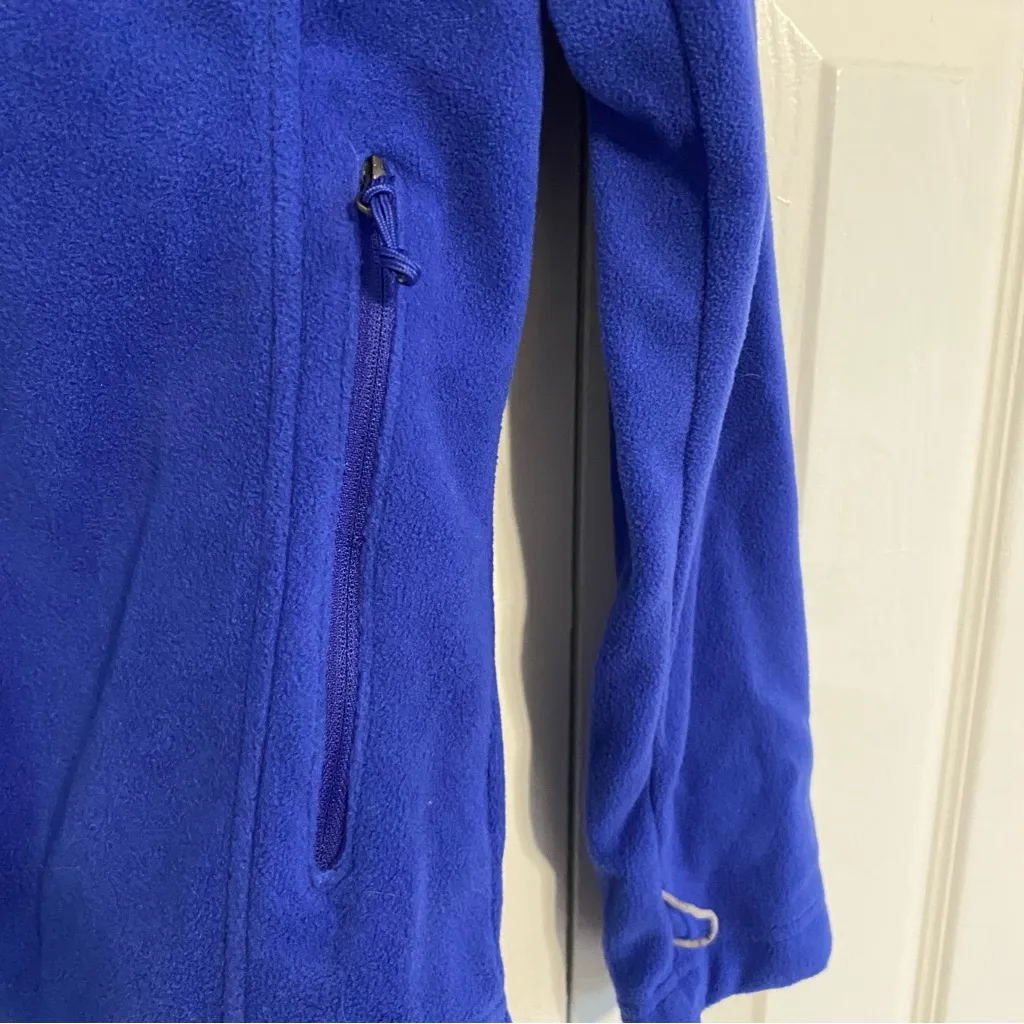 Colombia Women Small Sweatshirt Fleece Zip Up Royal Blue Outdoors Gorpcore - Image 5