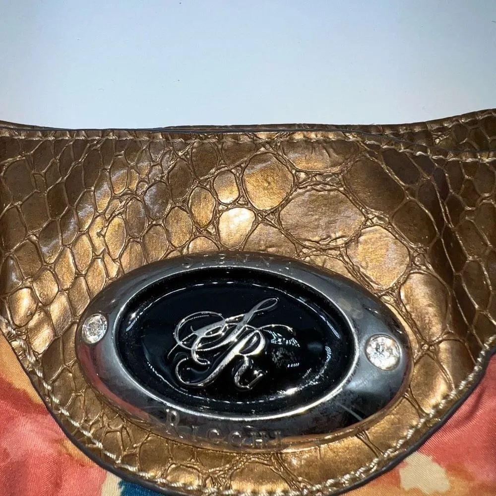 Sienna Ricchi Color Painted Floral‎ Shopper Brown - Image 5