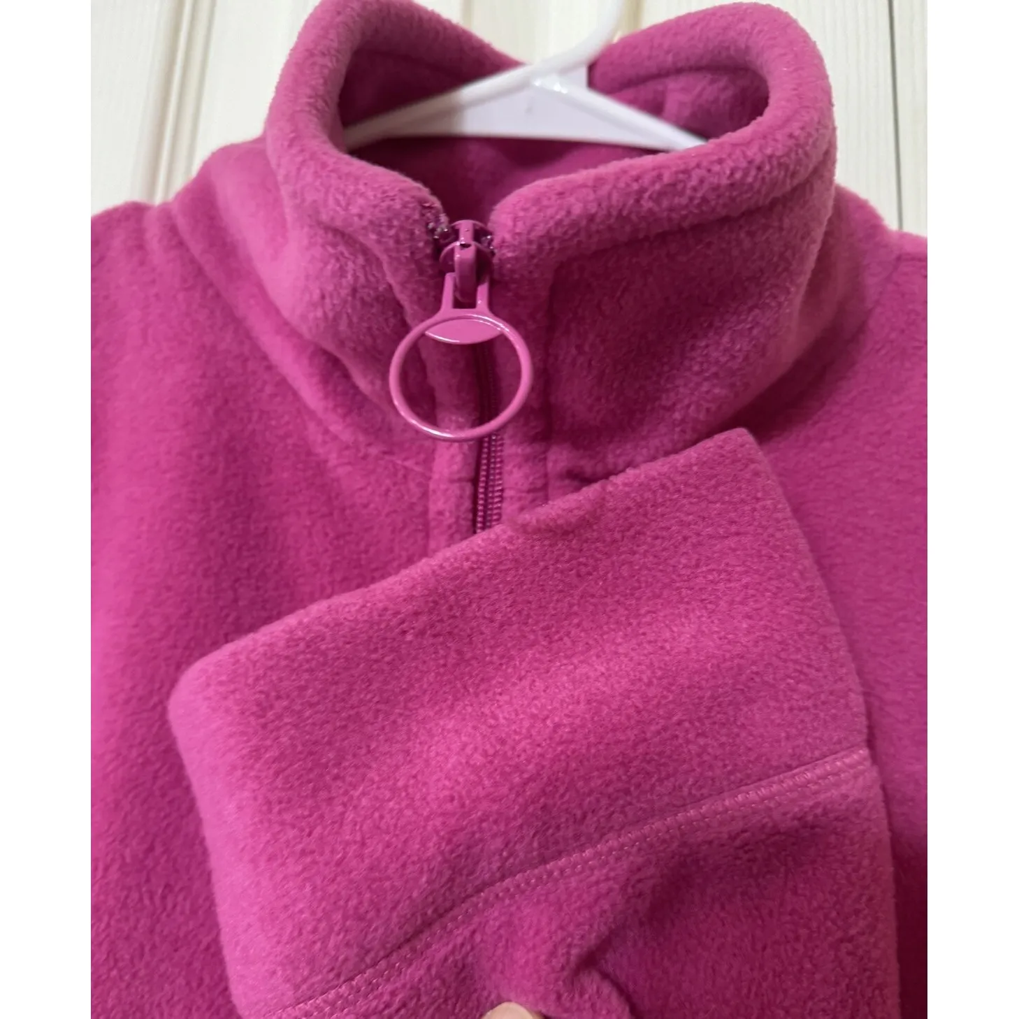 VTG 80s Studio by Valerie Stevens grandma House Coat robe L Kangaroo Pocket Pink Size undefined - Image 3