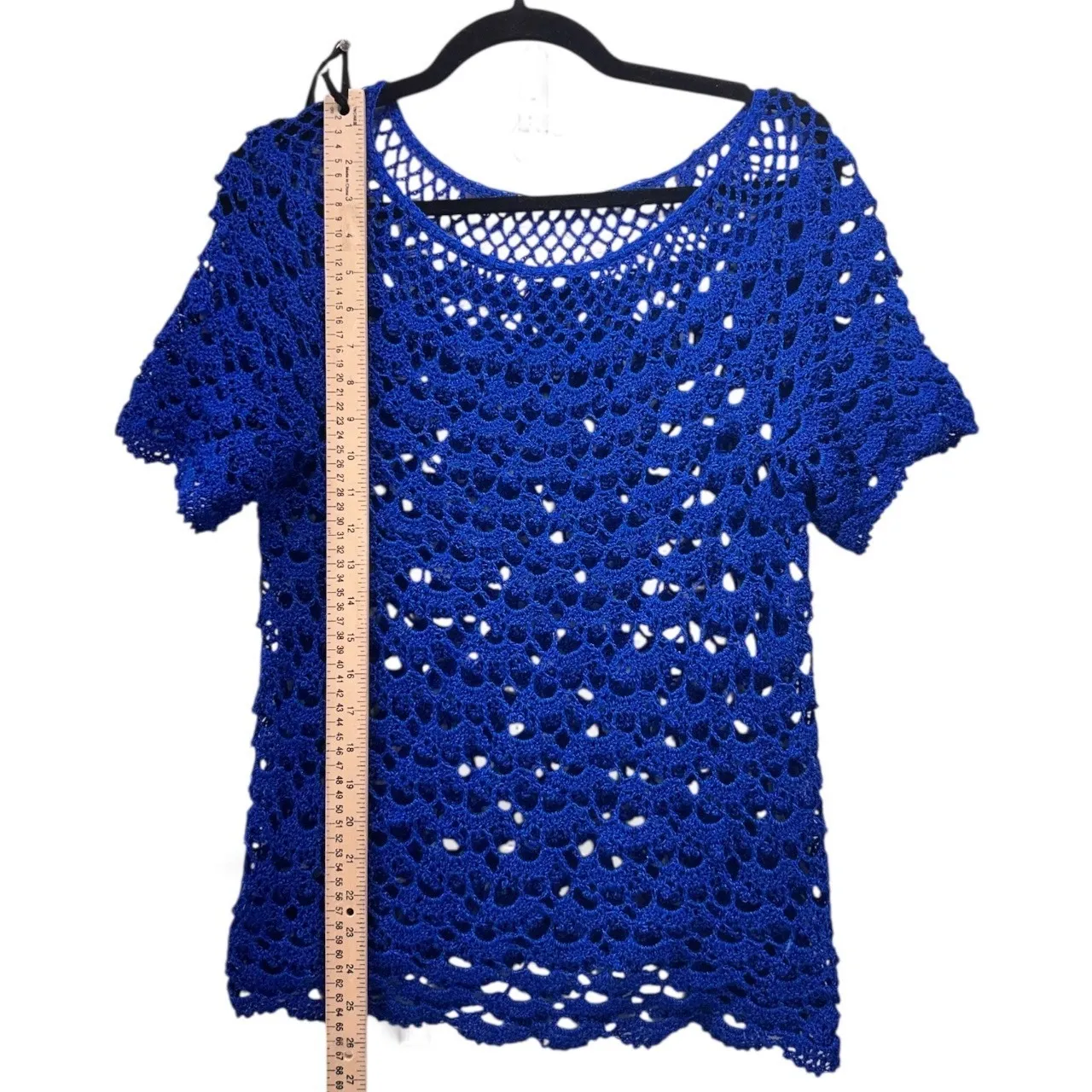 Crochetted Top Medium Royal‎ Blue - Image 8