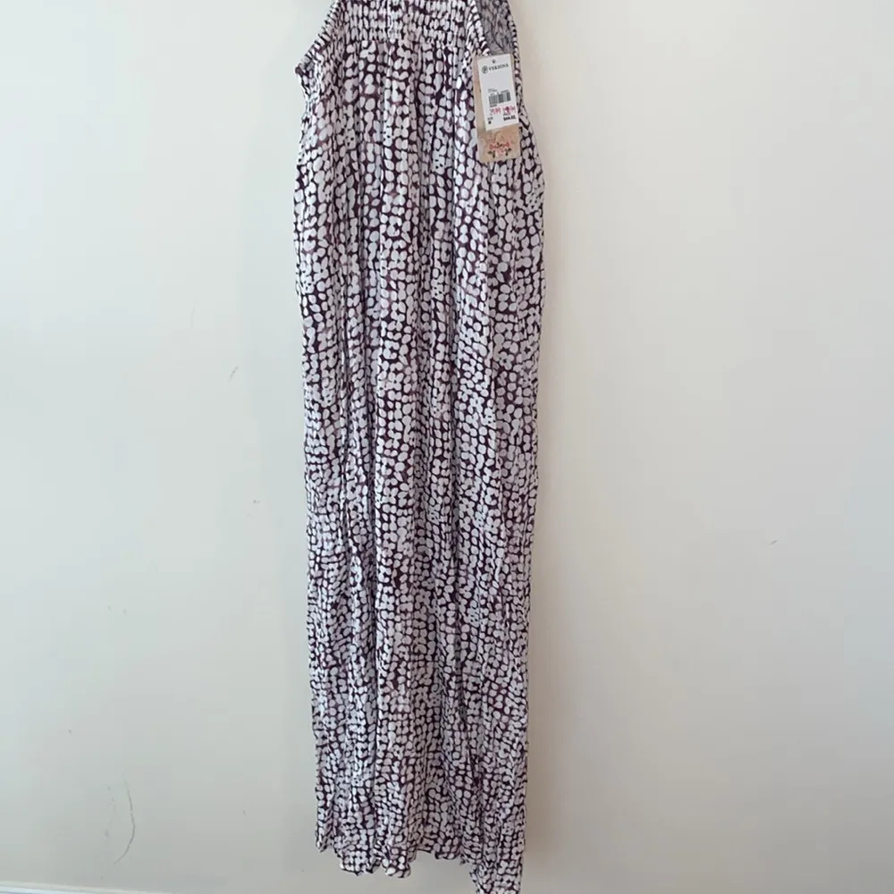 Charmed Hearts Cutout sides purple & white maxi dress - Image 3