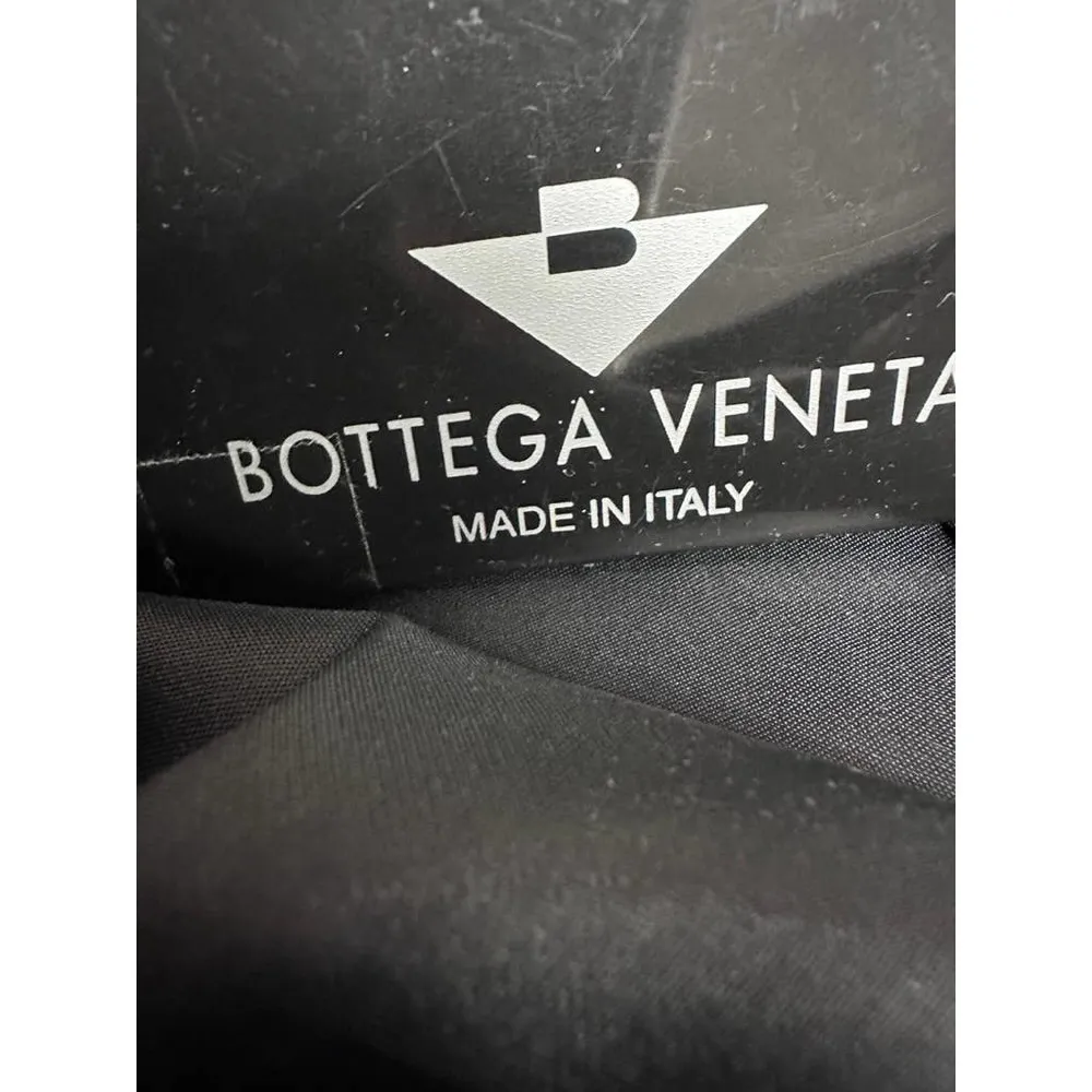 Authentic BOTTEGA VENETA Nylon Leather Hand Tote Bag Purse Black - Image 8