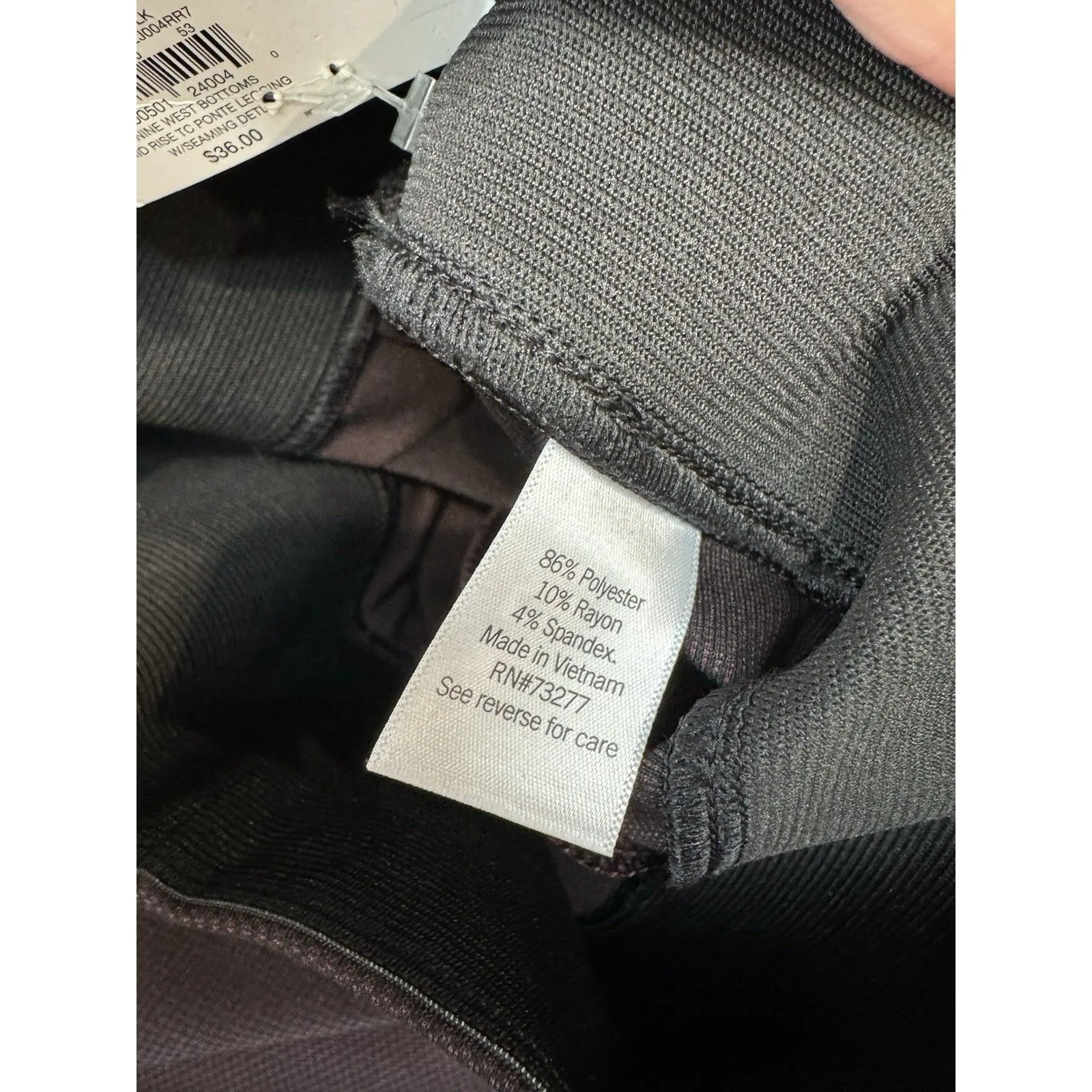 Nine West Leggings Size XS Plum New Women's Tummy-Control Stretch Seamed - Image 9