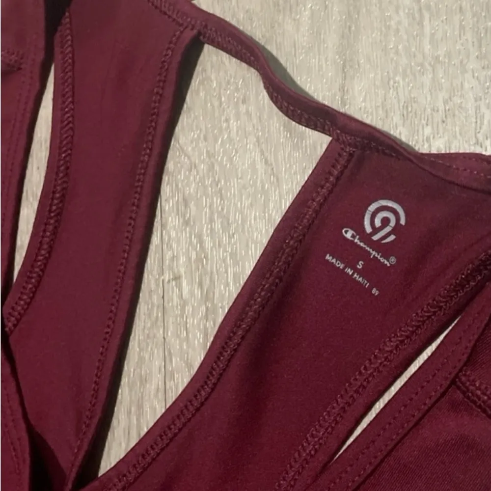 Champion  Maroon Graphic Tank Top - Image 2