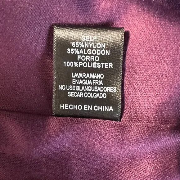 Sunday in Brooklyn Mini Dress S Purple Lace Lined‎ Joy Long Sheer Sleeve Shift - Image 10