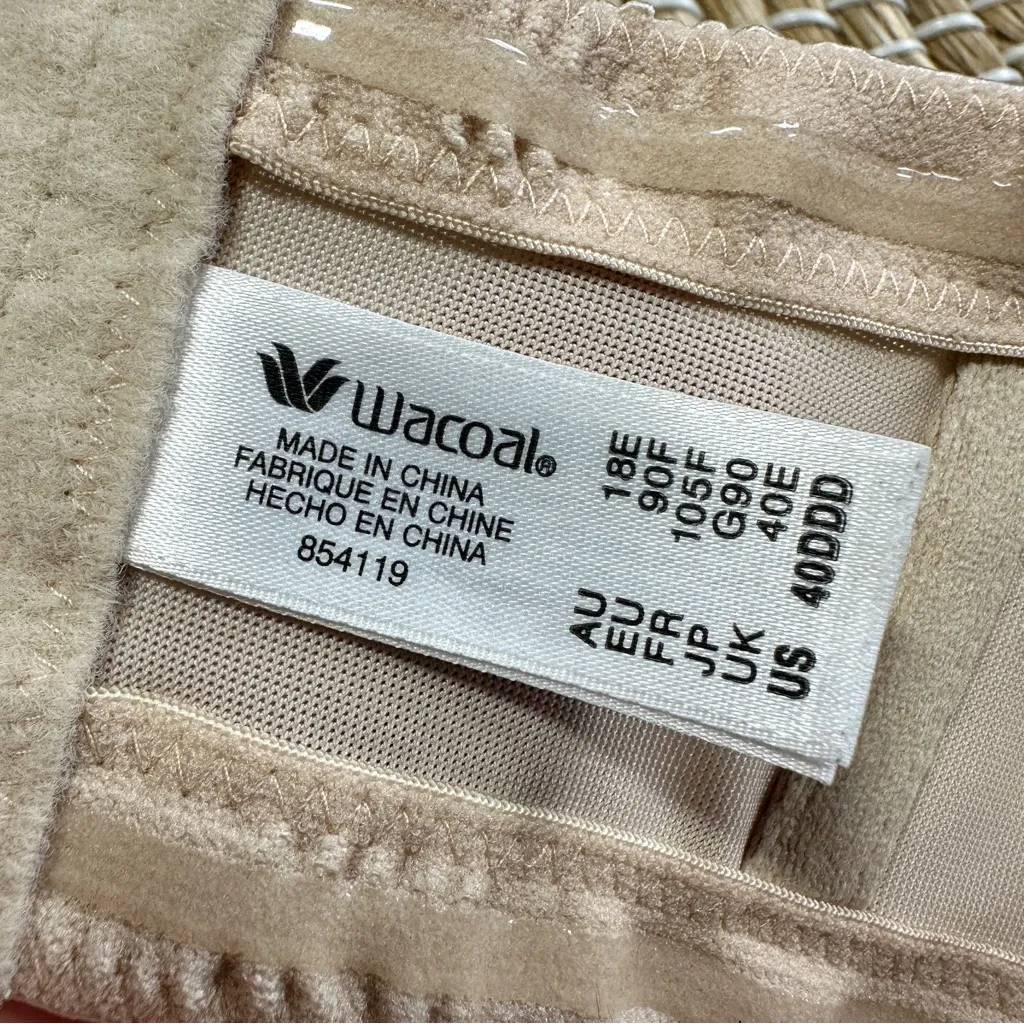 Wacoal Women’s Red Carpet Full Figure Underwire Strapless Bra 854119 Sand 40DDD - Image 13