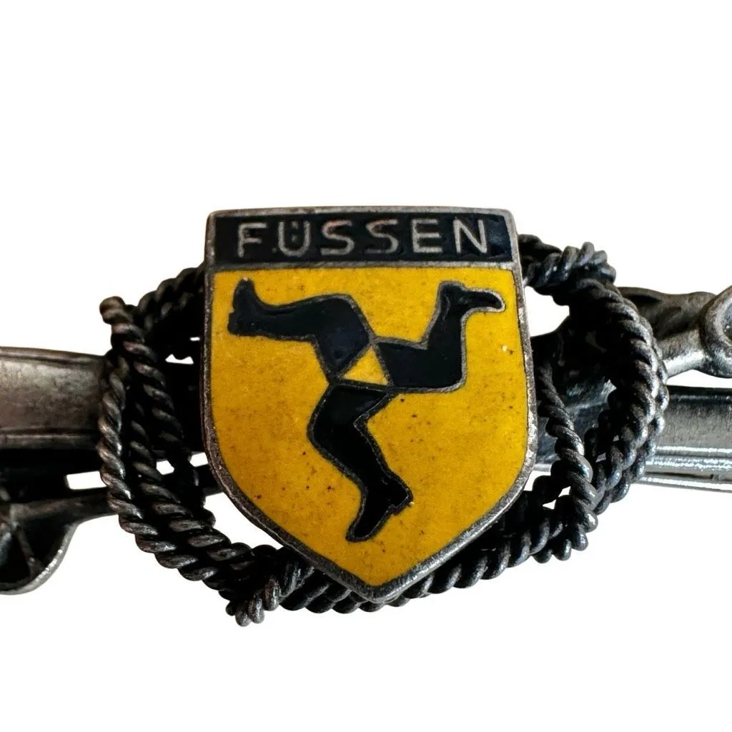 Vintage Füssen West Germany Souvenir Pin – Rare Alpine & Crest Design - Image 4