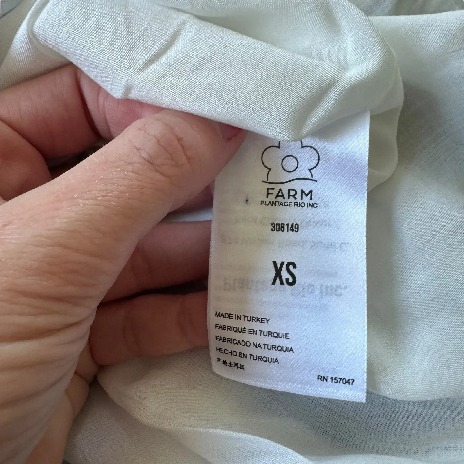 Farm Rio Sweet Rio Mini Dress Blue White - Image 9