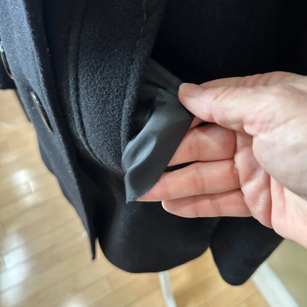 ESPRIT Outerwear Wool Double Breasted Coat Jacket Size Small - Image 6