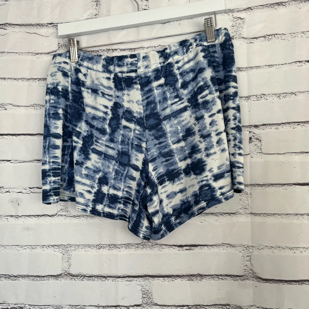 Lucky Brand Blue Tie Dye Shorts Women’s XL Pull On Elastic Waist Athleisure Y2K - Image 8