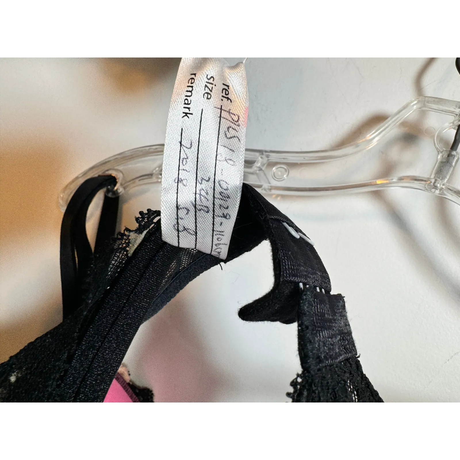 Victoria's Secret Women's Size 34B Black Pink Lace Sample T-Shirt Bra - Image 11