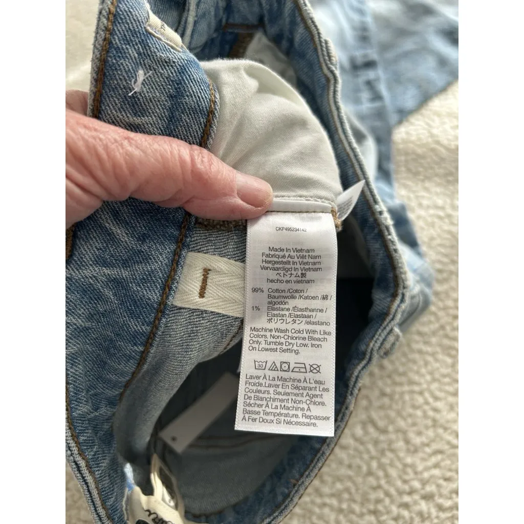 MADEWELL $148 The Curvy Perfect Vintage Wide-Leg Jeans Harvey Wash Size 25P - Image 14