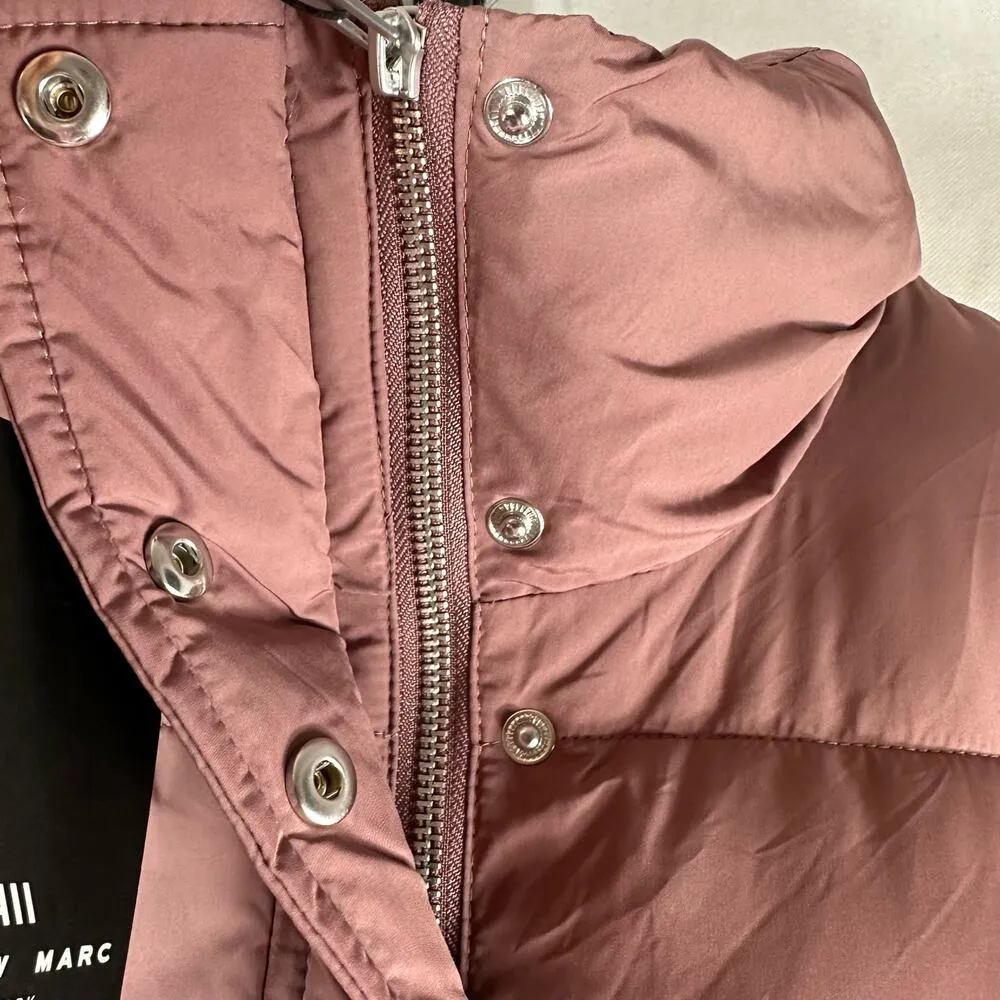 Andrew Marc Adler Puffer Water Resistant Jacket Size XL Mauve Premium Loft - Image 10