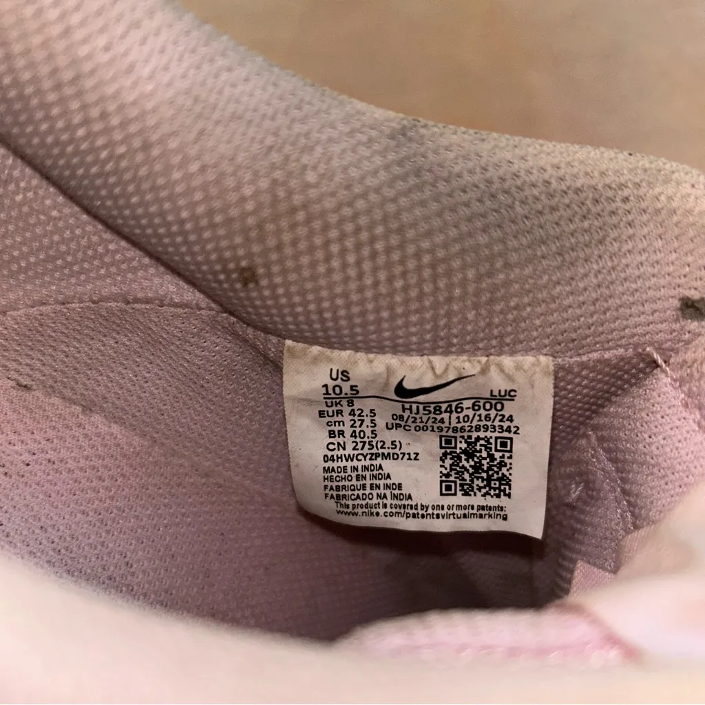 Nike Court Vision Low HJ4856-600 pink lace low top sneakers size 10.5 - Image 7