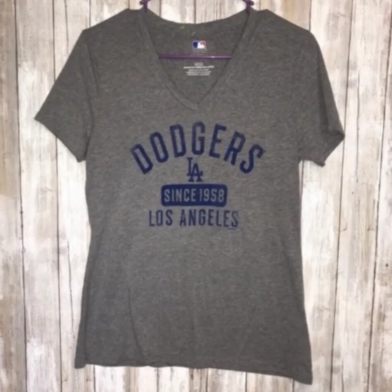 MLB LA Dodgers Gray Tee - Image 4