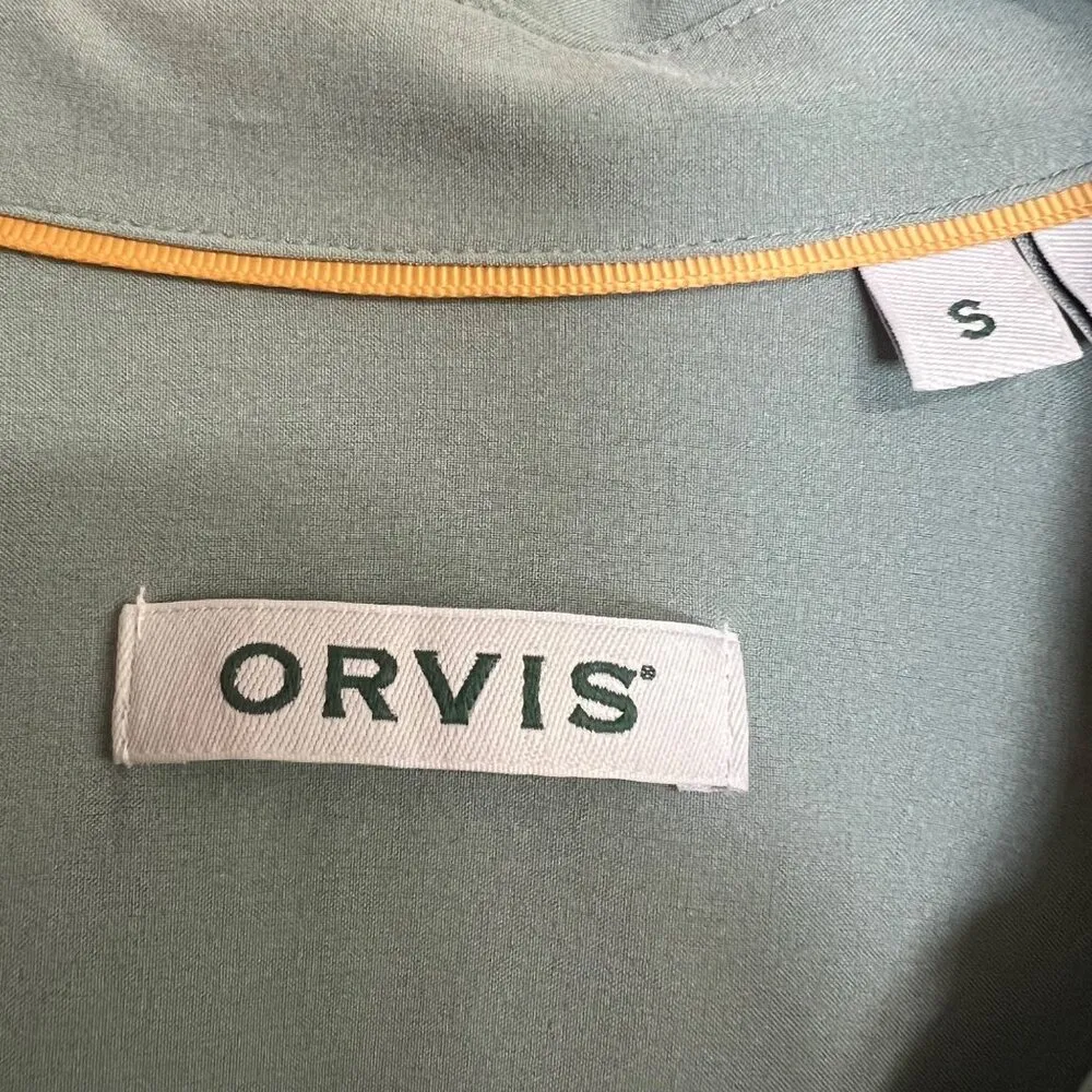 ORVIS Women’s Everyday Button-Down Shirt Lightweight Roll Tab Long Sleeve Size S - Image 8