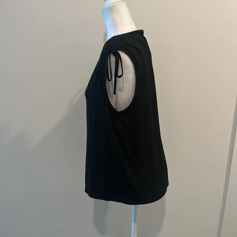 NWT Evereve Casey Tie Shoulder Top Sz L - Image 4