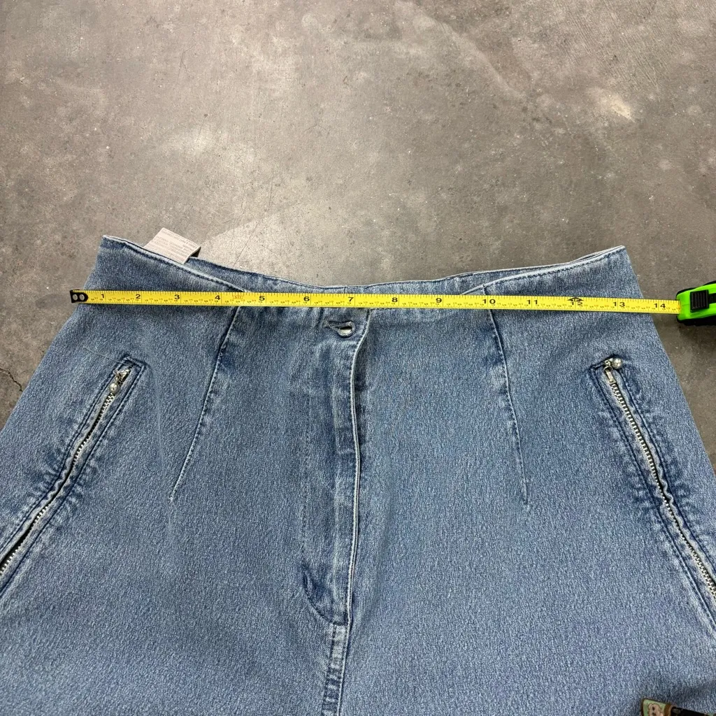 Vanilla High Waisted Mom Jeans Womens 26 Light Blue 90s Vintage - Image 7