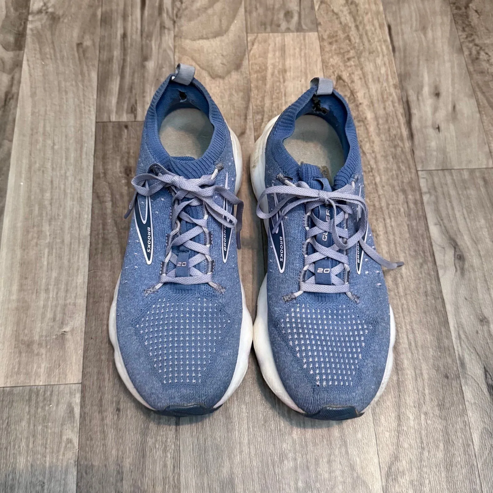 Brooks Glycerin Stealthfit 20 Running Shoe Blue/ Pastel Lilac/ White - Image 4