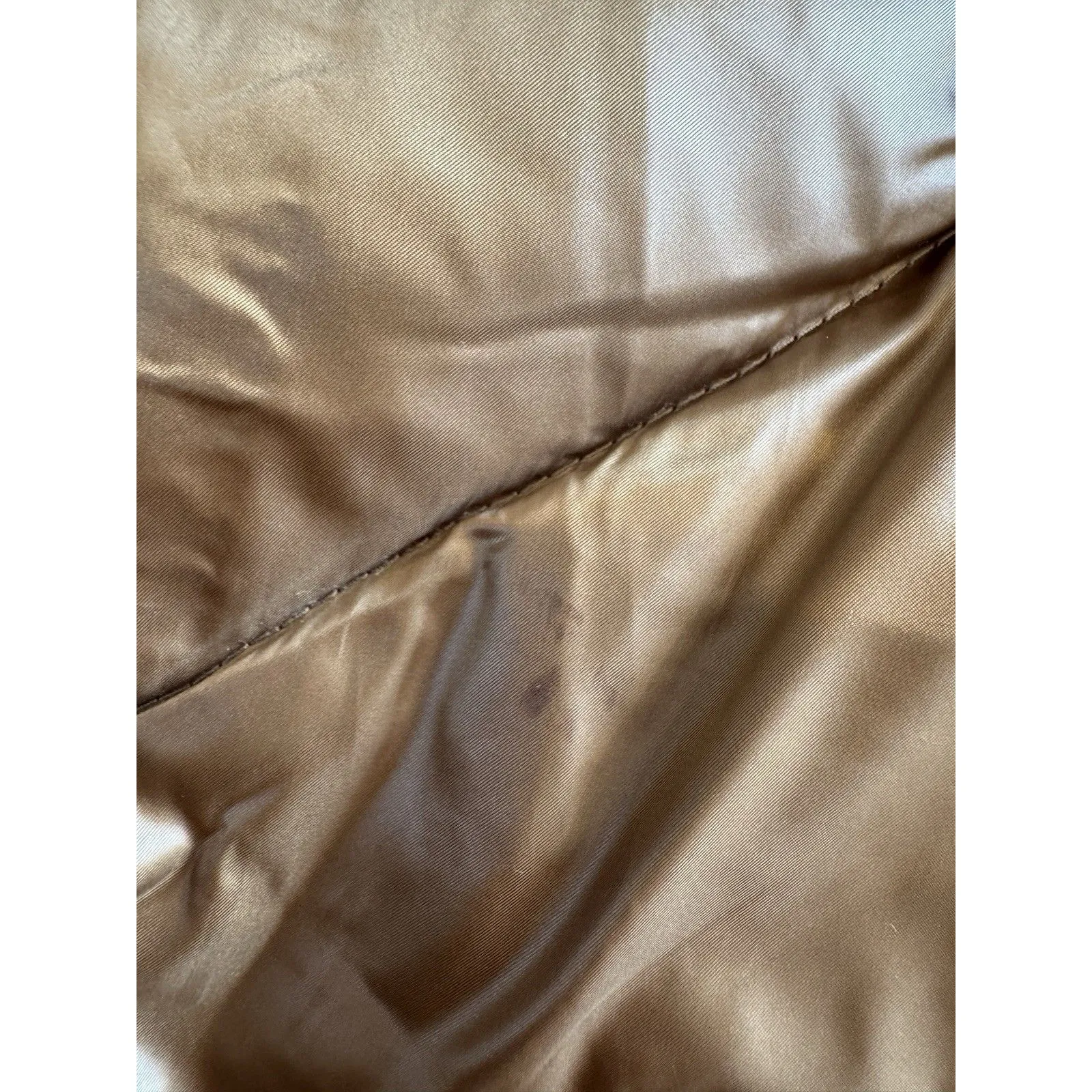 MICHAEL KORS  Women’s Brown Gold Hooded Puffer Belted Jacket Bubble Coat SZ XS - Image 8