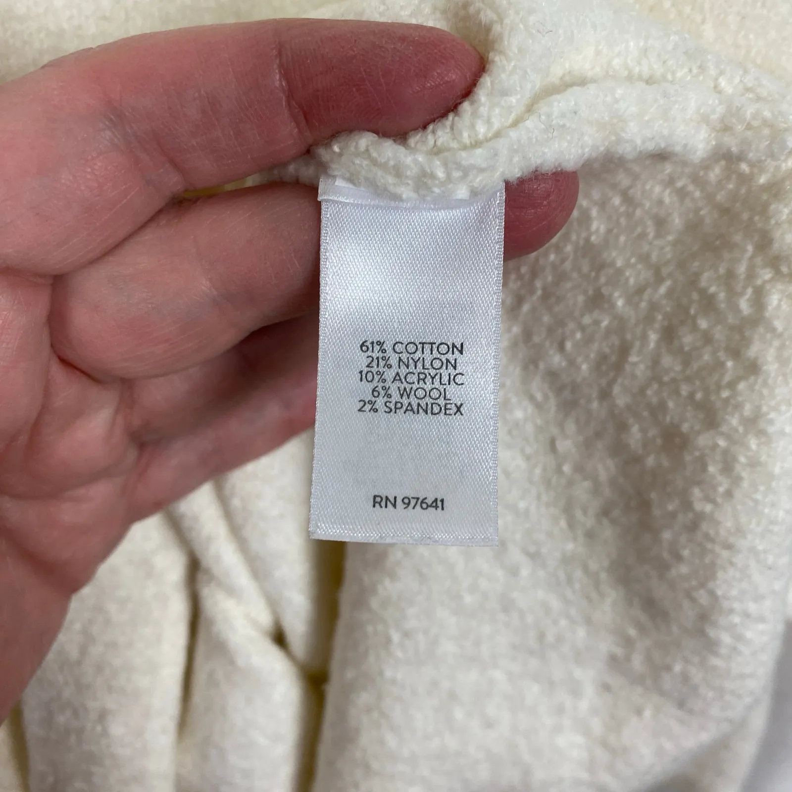 J.Jill Sleep White Cream Boucle Sweater Knit Short Sleeve Top Sz.3X - Image 10