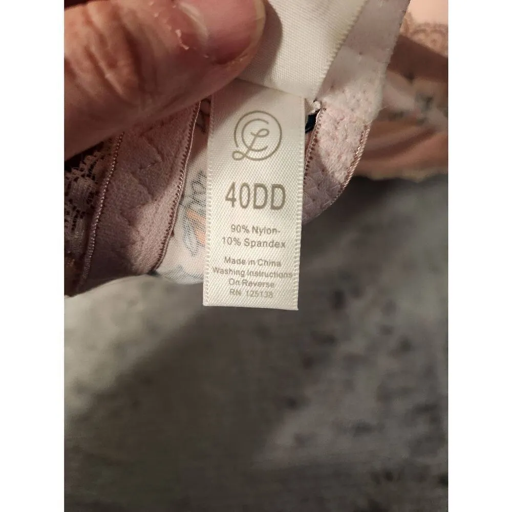 Chinese Laundry size 40DD Floral Strapless Bra - Image 4