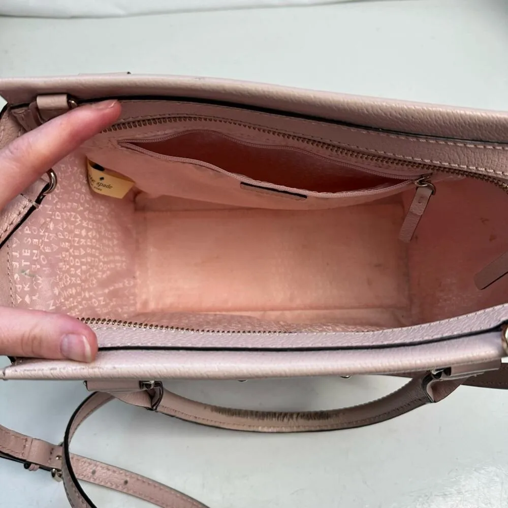 Kate Spade Pink Wellesley Camryn Crossbody Bag Satchel Purse - Image 14