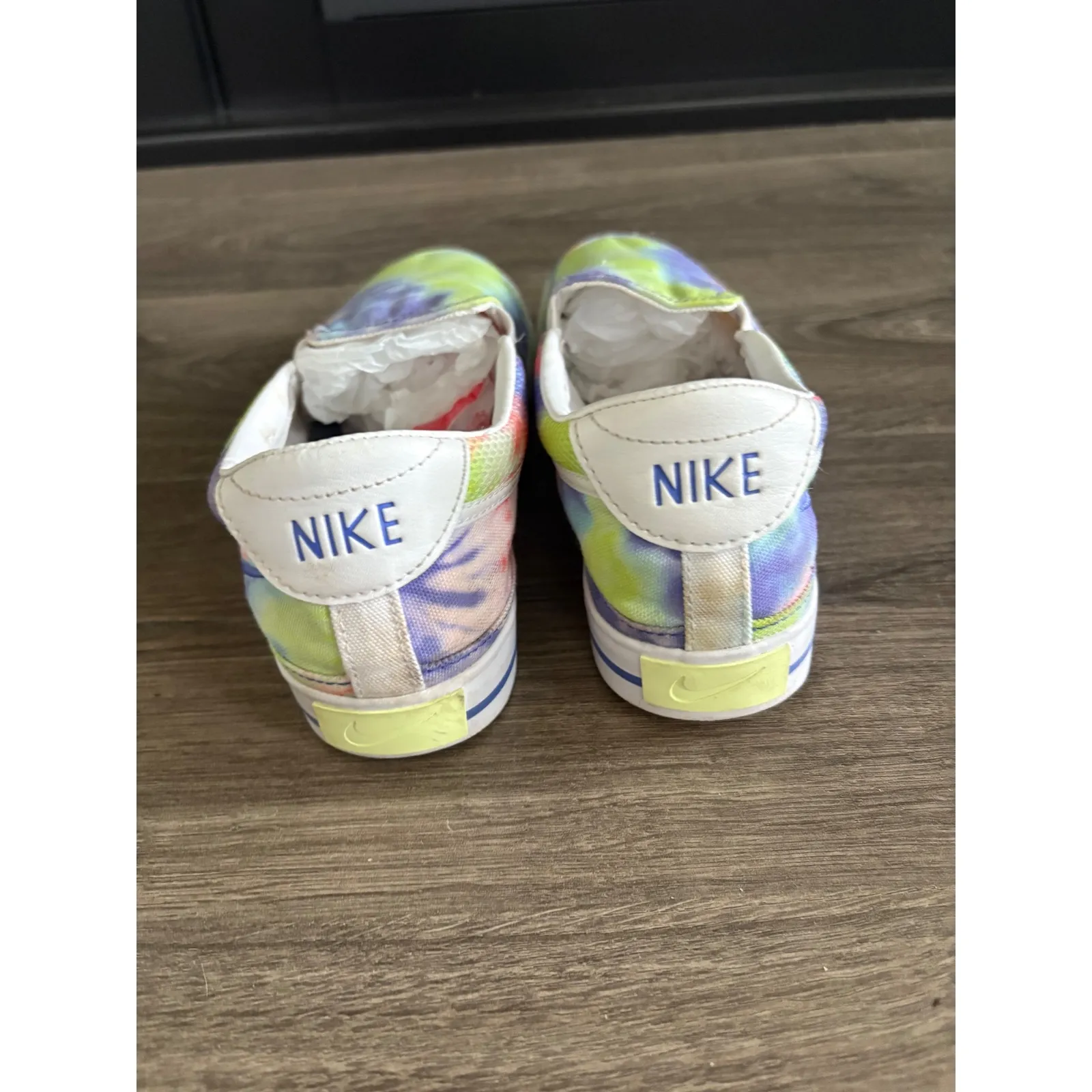 Nike‎ Court Legacy Slip On Tie Dye Sneakers Shoes US 9.5 Women's Casual - Image 4