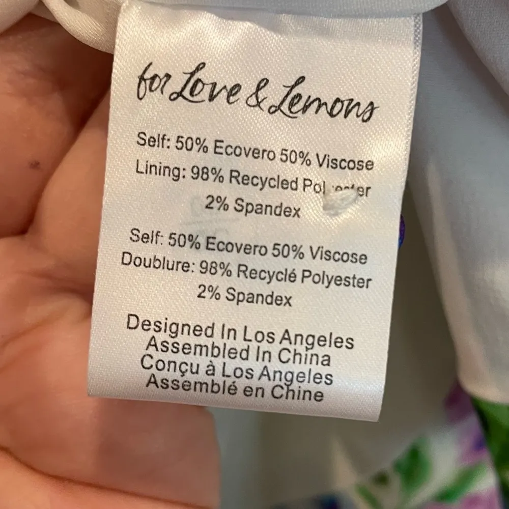 For Love and Lemons Lucy Mini Dress - Floral Print with a Cutout - Image 8