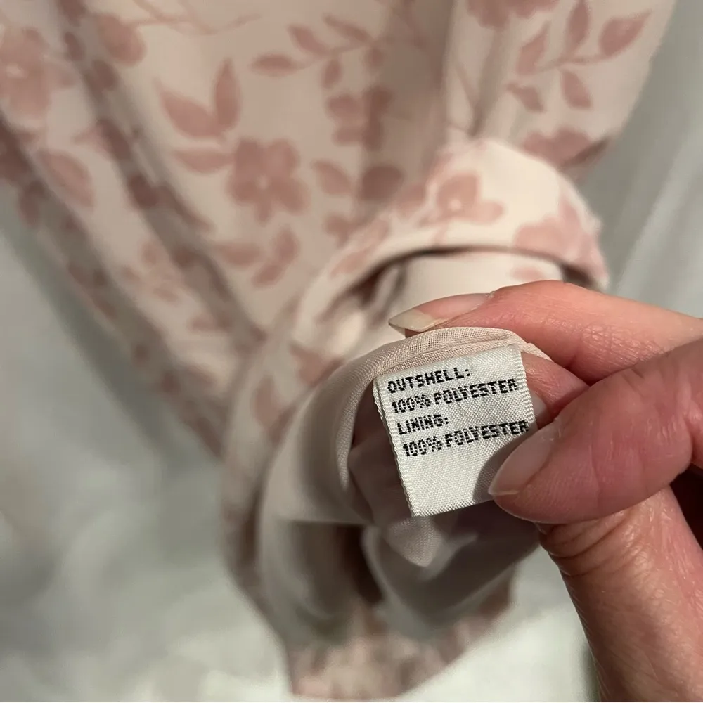 Cute classic pastel pink floral midi sleeveless dress Josephine Chaus - Image 4