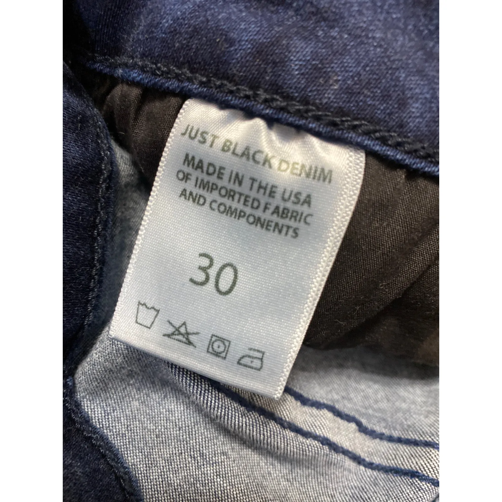 Just Black Denim Women's Blue Dark Wash High Waisted Skinny Ankle Jeans Size 30 - Image 4