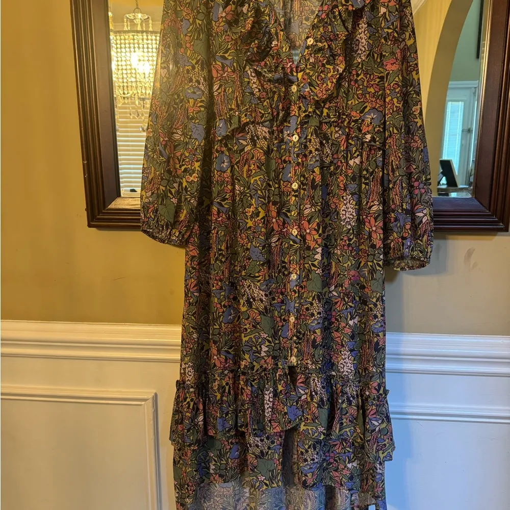 Anthropologie Multicolor Floral Dress - Image 6