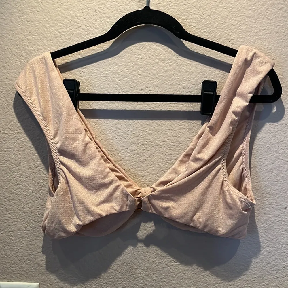 Aerie Pink Pink Gold Crop Top Bralette Top Size XL - Image 5
