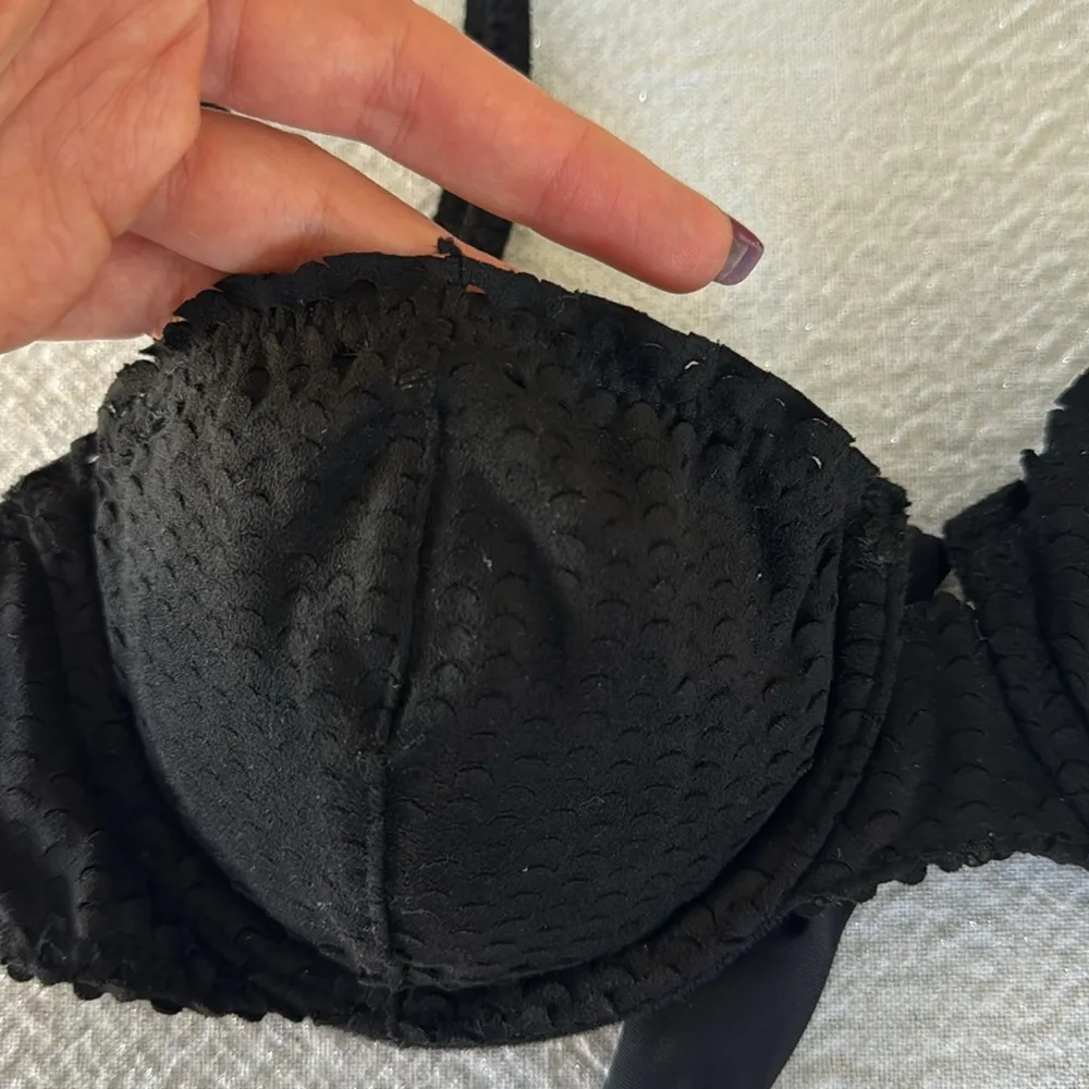 ViX by Paula Hermanny Women's Black Scales Nissi Bikini Top, Size Small, $128 - Image 8