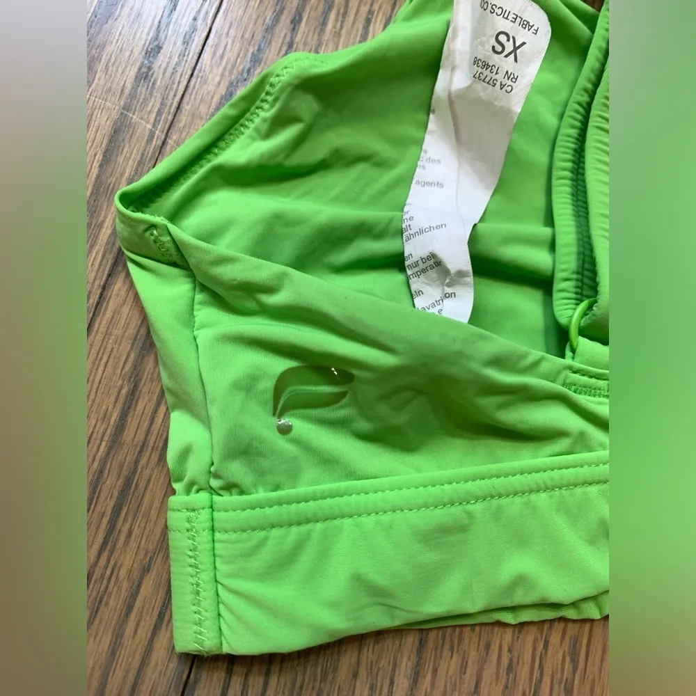Fabletics green bralette xs - Image 3