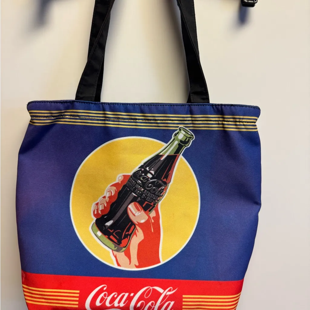 Coca Cola Retro Blue and‎ Red Tote - Image 3