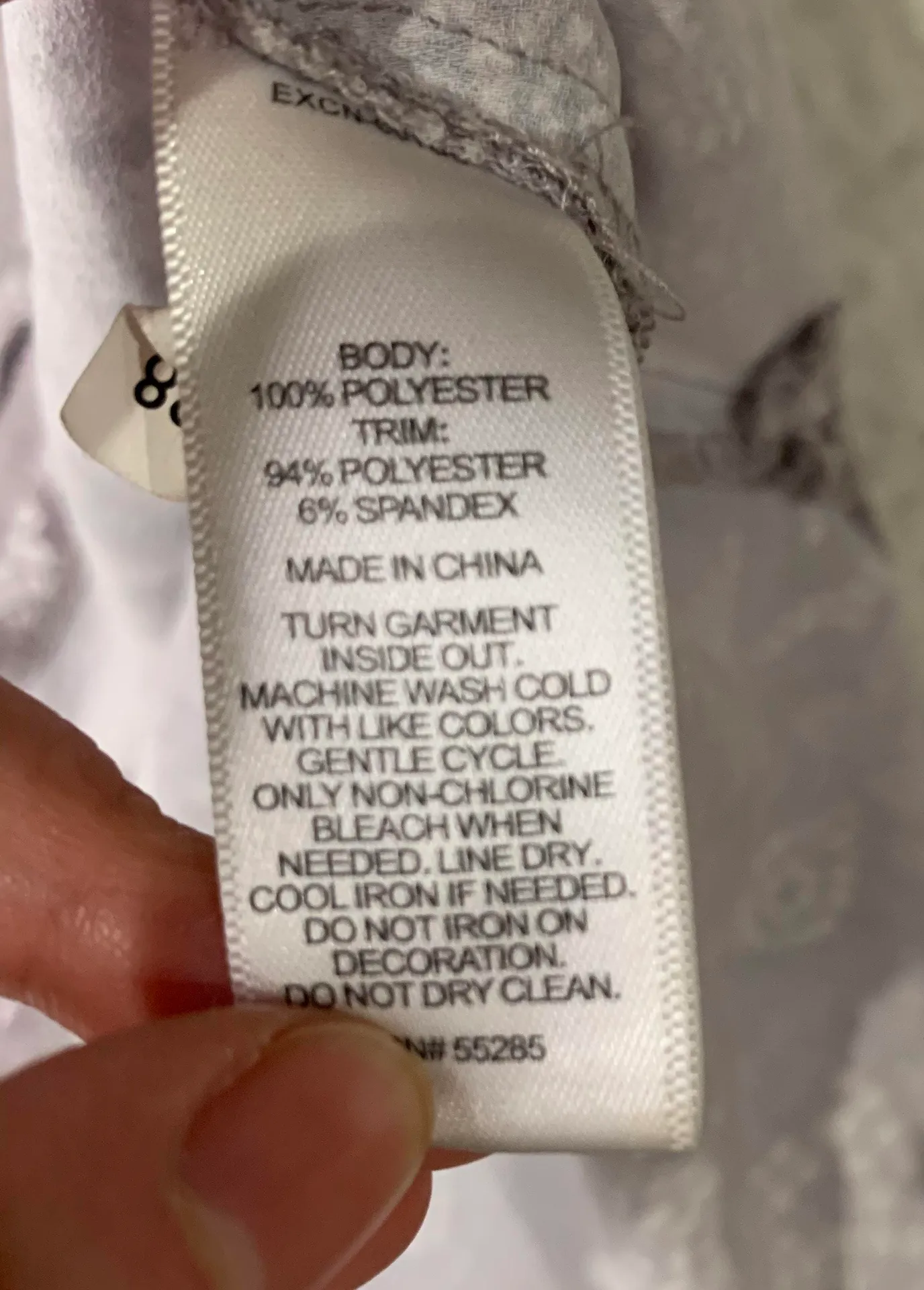 Grey Paisley Print Faux Leather Piped Top - Image 6