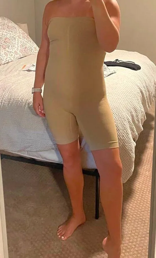 Nude Bodysuit Compression Shapewear Faja Spanks - Image 3